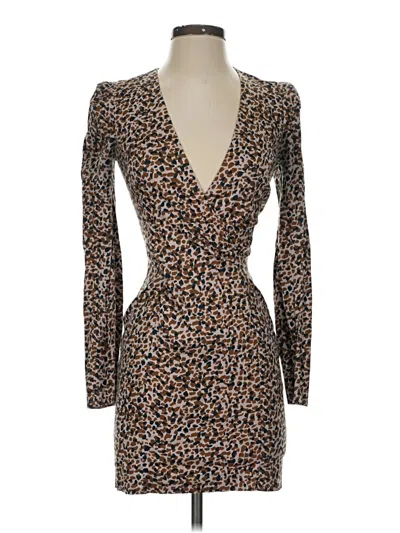 Pre-owned French Connection Cocktail Dress In Brown