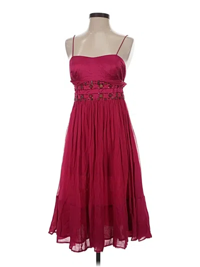 Pre-owned French Connection Cocktail Dress In Burgundy