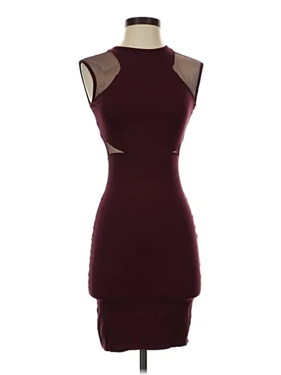 Pre-owned French Connection Cocktail Dress In Burgundy