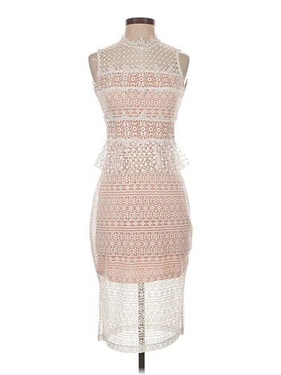 Pre-owned French Connection Cocktail Dress In Ivory