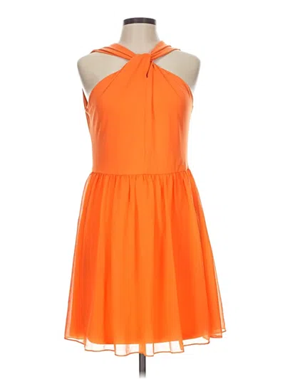 French Connection Cocktail Dress In Orange