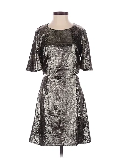 French Connection Cocktail Dress In Silver