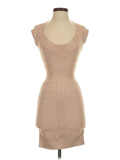 Pre-owned French Connection Cocktail Dress In Tan
