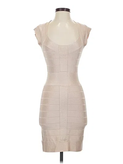 Pre-owned French Connection Cocktail Dress In Tan