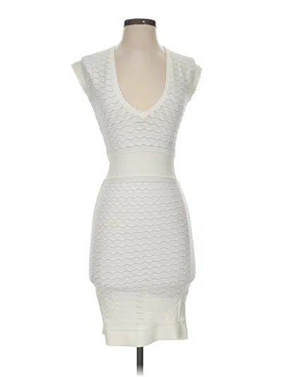 Pre-owned French Connection Cocktail Dress In White
