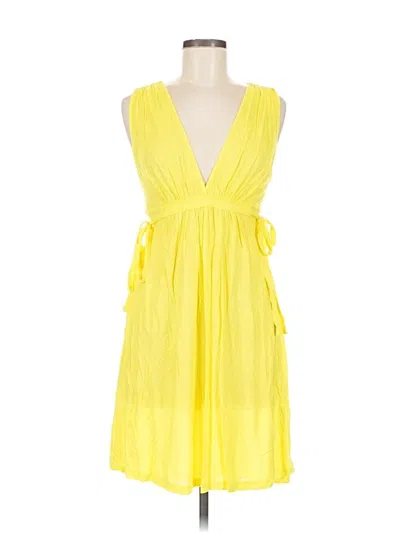 Pre-owned French Connection Cocktail Dress In Yellow