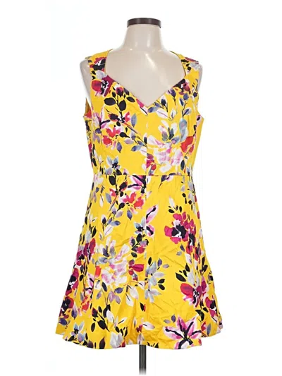 Pre-owned French Connection Cocktail Dress In Yellow