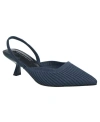 French Connection Coco Slingback Kitten Heel In Blue