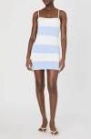 French Connection Colorblock Knit Body-con Minidress In Blue