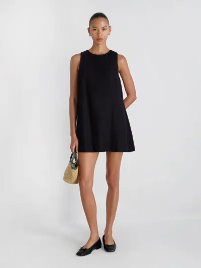 French Connection Cooper Linen Sleeveless Mini Dress In Black