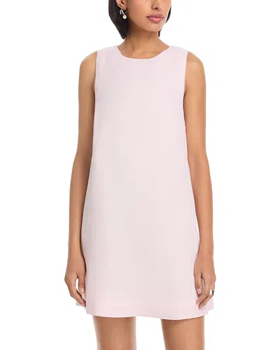 French Connection Cooper Linen Sleeveless Mini Dress In Pink