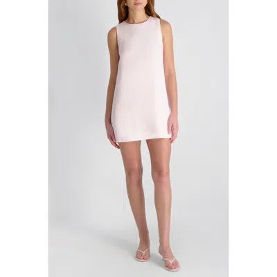 French Connection Cooper Linen Sleeveless Mini Dress In Pink