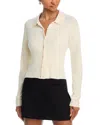 French Connection Cosysoft Button Down Top In White