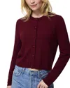 French Connection Cosysoft Fitted Cardigan In Burgundy