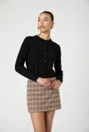 French Connection Cosysoft Fitted Cardigan  Knitwear In Black