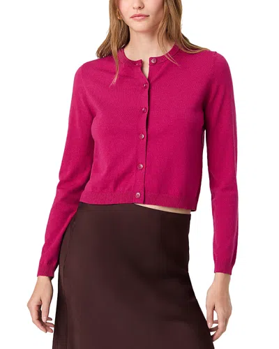 French Connection Cosysoft Fitted Cardigan In Rose Boudoir