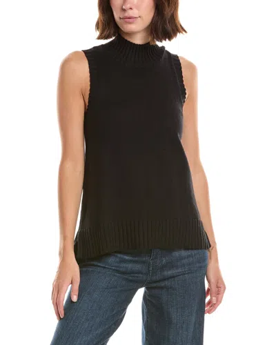 French Connection Cosysoft Hi Low Vest In Black