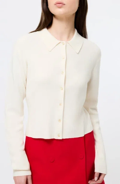 FRENCH CONNECTION FRENCH CONNECTION COSYSOFT KNIT BUTTON FRONT SHIRT