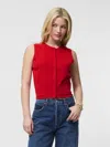 French Connection Cosysoft Knit Vest  Knitwear In Red