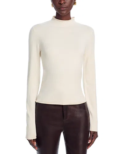 French Connection Cosysoft Mock Neck Sweater In Oatmeal Melange