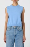 French Connection Women's Cosysoft Crewneck Sweater Vest In Dusted Blue