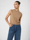 French Connection Cosysoft Sweater Vest In Brown