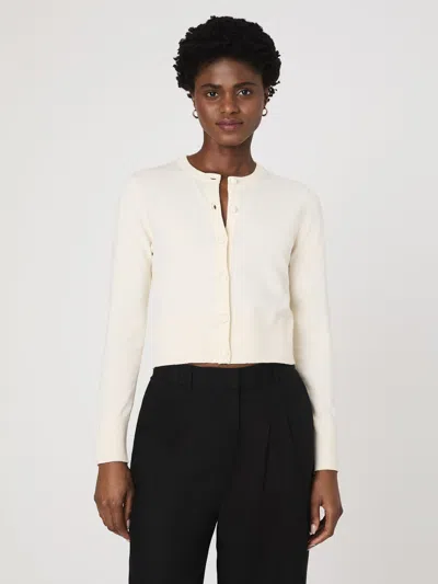 French Connection Cosysoft Slim Cardigan  Knitwear In Cream