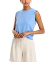 French Connection Women's Cosysoft Crewneck Sweater Vest In Dusted Blue