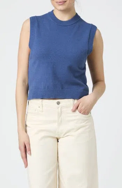 French Connection Cosysoft Sweater Vest In Blue