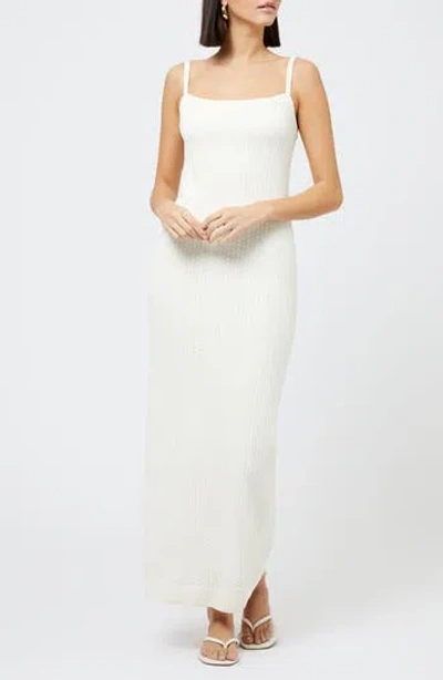 FRENCH CONNECTION FRENCH CONNECTION COTTON BLEND POINTELLE SWEATER MAXI DRESS