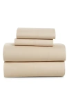 French Connection Cotton Percale 4-piece Bed Sheet Set In Turtledove