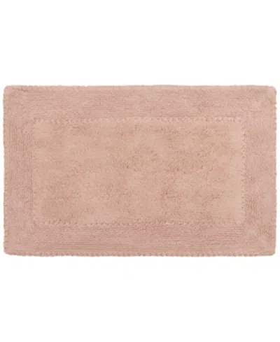 French Connection Cotton Ruffled Bath Rug, 17" X 24" In Blush