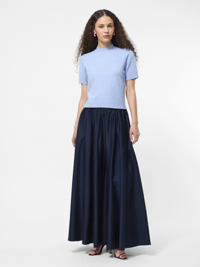 French Connection Cotton Sateen Maxi Skirt  Skirts In Black