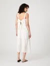 French Connection Cotton Square Neck Midi Dress  Dresses In White