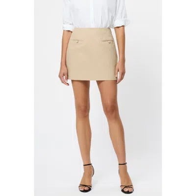 FRENCH CONNECTION FRENCH CONNECTION COTTON TWILL TRENCH MINISKIRT