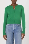 French Connection Cosysoft Slim Cardigan  Knitwear In Green Summer