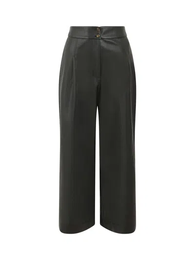 French Connection Crolenda Pu Trousers In Blackout