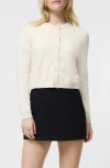 French Connection Crop Cardigan In White
