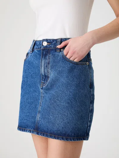 French Connection Dallas Denim Mini Skirt  Skirts In Blue