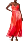 FRENCH CONNECTION DARRYL HALLIE CRINKLE MAXI DRESS