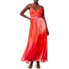 French Connection Darryl Hallie Strappy Back Maxi Dress In Lava Red