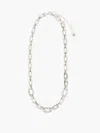 French Connection Diamante Link Chain Necklace  Accessories In Silver