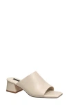 French Connection Dinner Block Heel Slide Sandal In Cream