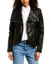 French Connection Drape Front Jacket In Black