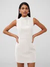 French Connection Whisper Halter Mini Dress In White