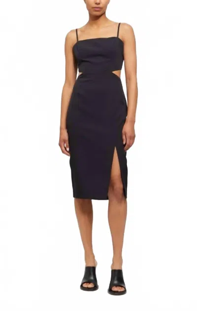French Connection Echo Cut Out Dress In Black