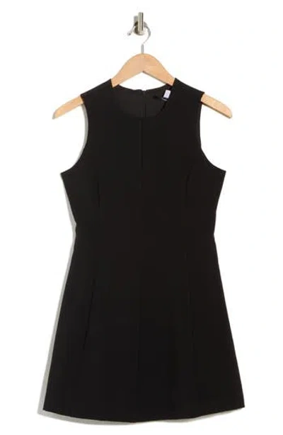 French Connection Echo Whisper A-line Minidress In Black