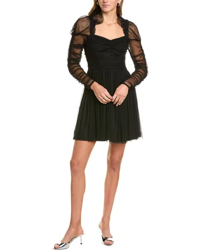 French Connection Edrea Tulle Mini Dress In Black