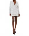 French Connection Effie Boucle Blazer In Classic Cream/black In White