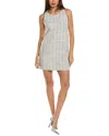 French Connection Effie Boucle Shift Dress In White